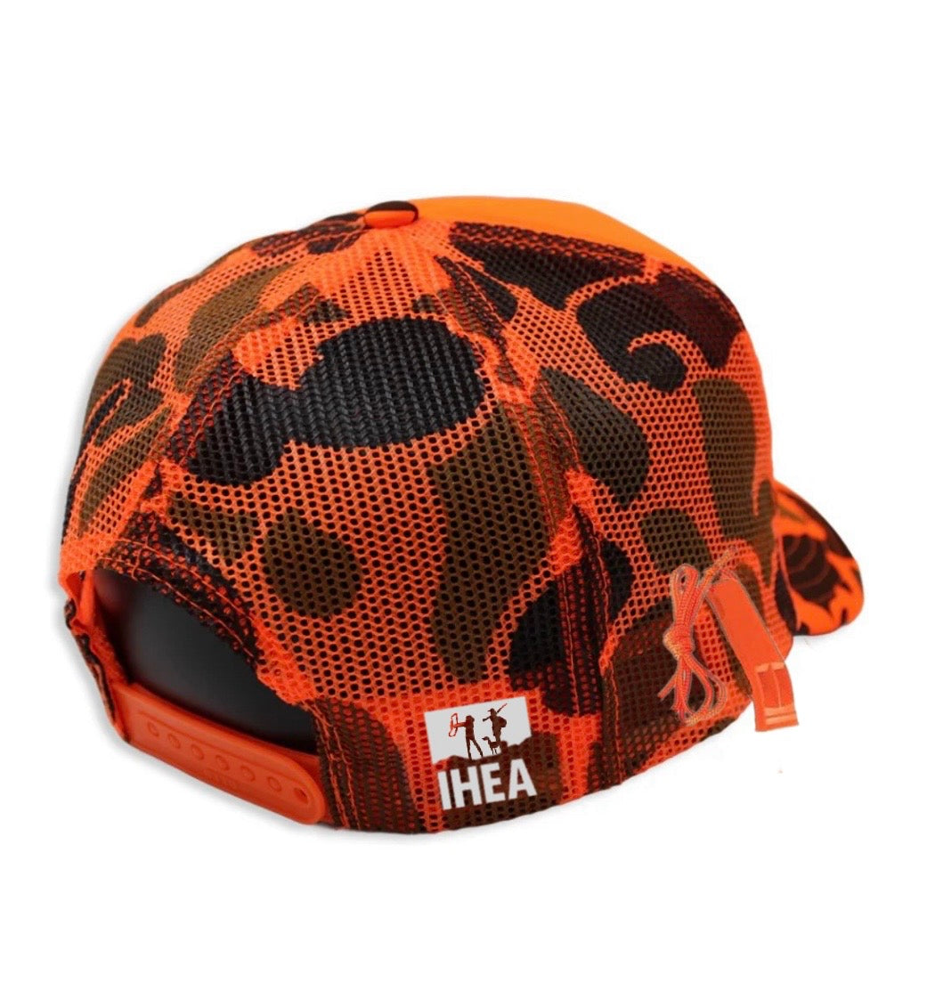 Orange Bias Hunting Club Trucker