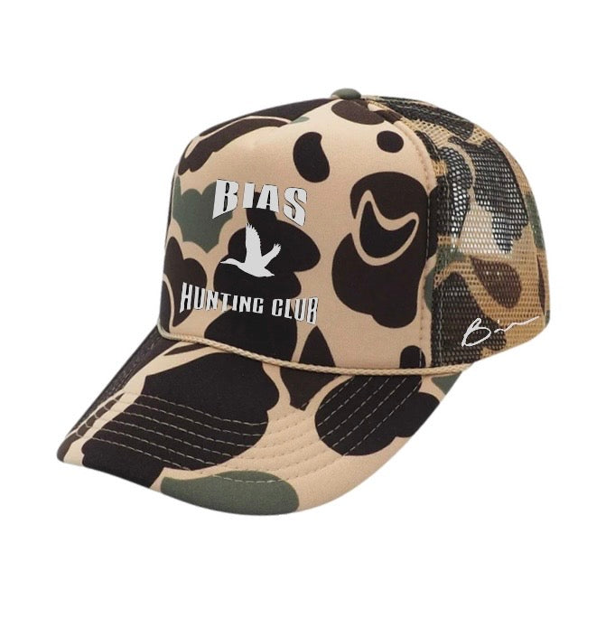 Khaki Bias Hunting Club Trucker