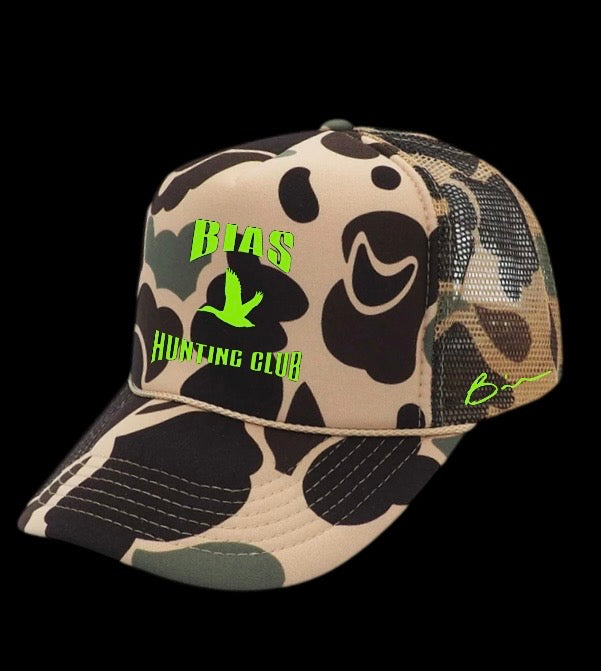 Khaki Bias Hunting Club Trucker